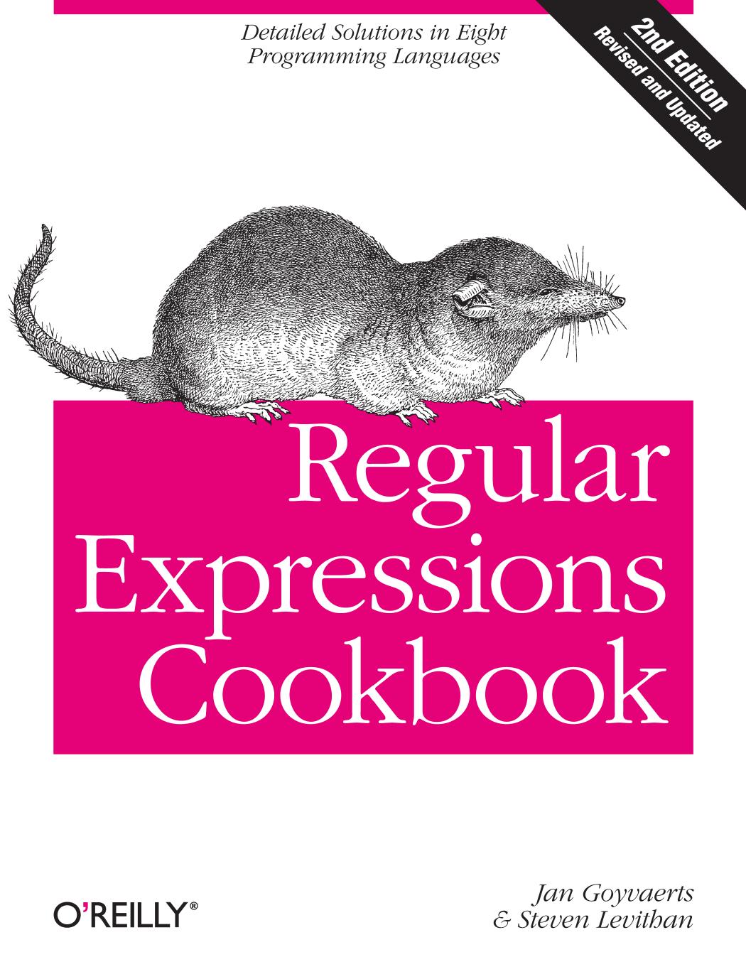 Regular Expressions Cookbook, Second Edition